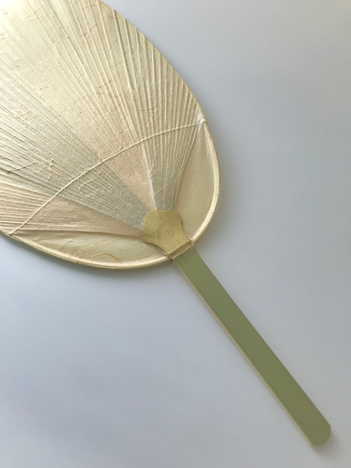 Marugame Uchiwa Traditional Craftsman Junko Mitani × Tosa Washi × MUSUHI Dragon Soaring Through Clouds (Gold) #MU-2