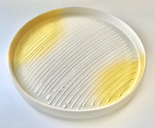 美濃焼 一珍 金彩 切立皿 (小) 食器 陶磁器 #MW-14