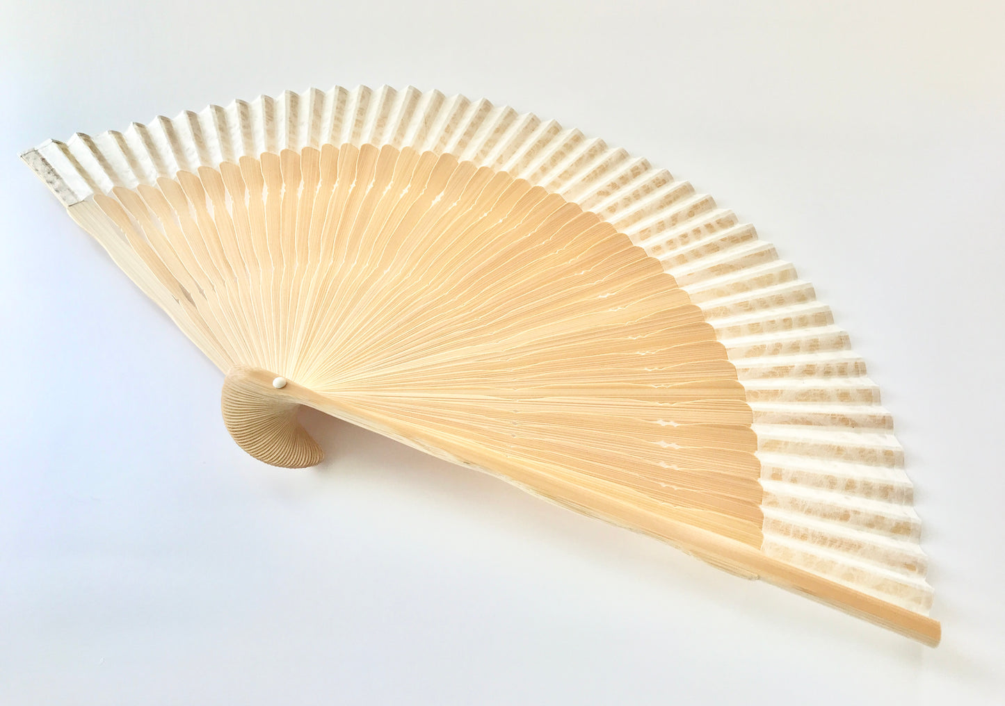 Kyō Sensu (Kyoto Folding Fan) / Tanji x Mino Washi x MUSUHI Whirlpool Design Cutout #KS-14