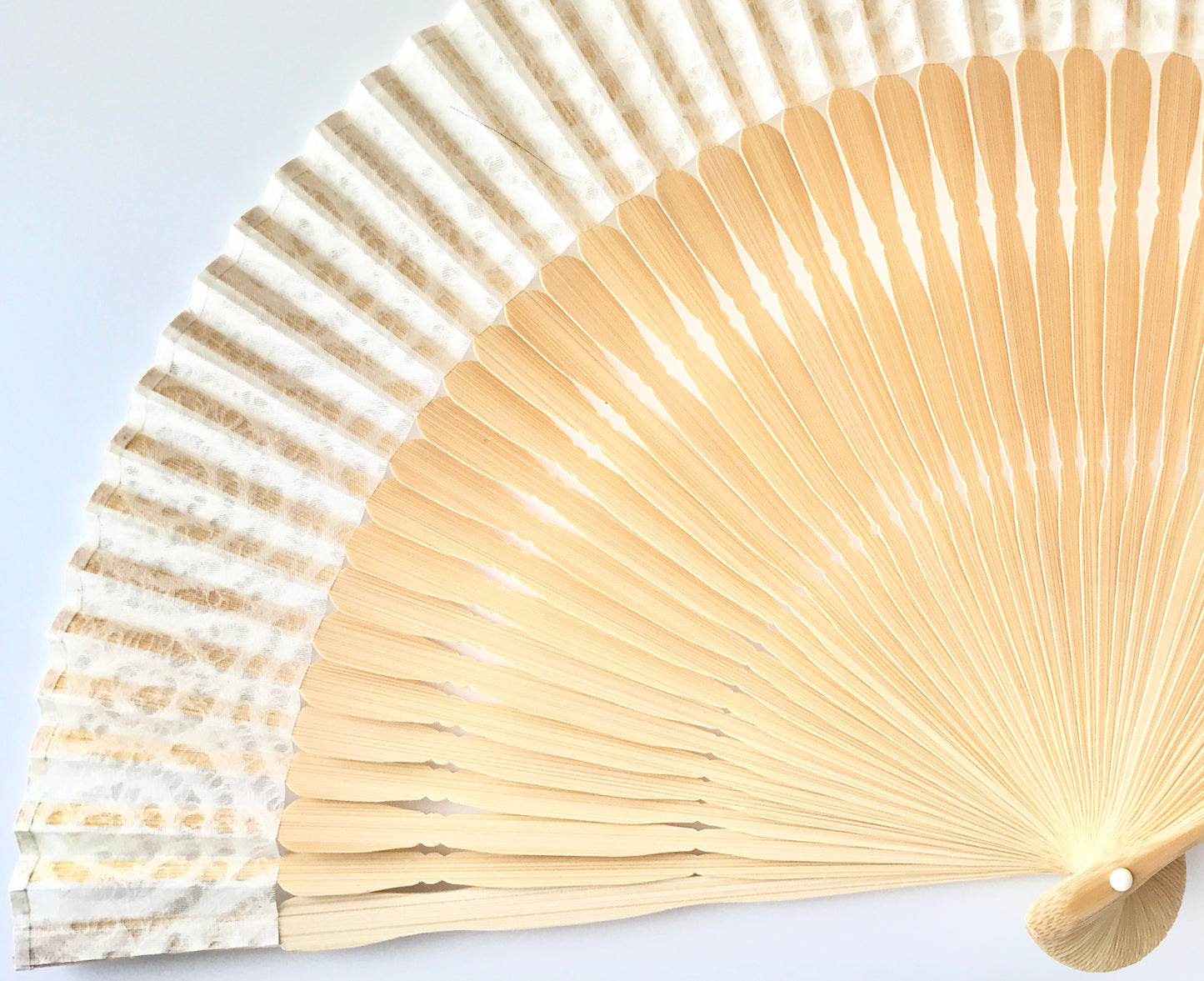 Kyō Sensu (Kyoto Folding Fan) / Tanji x Mino Washi x MUSUHI Whirlpool Design Cutout #KS-14