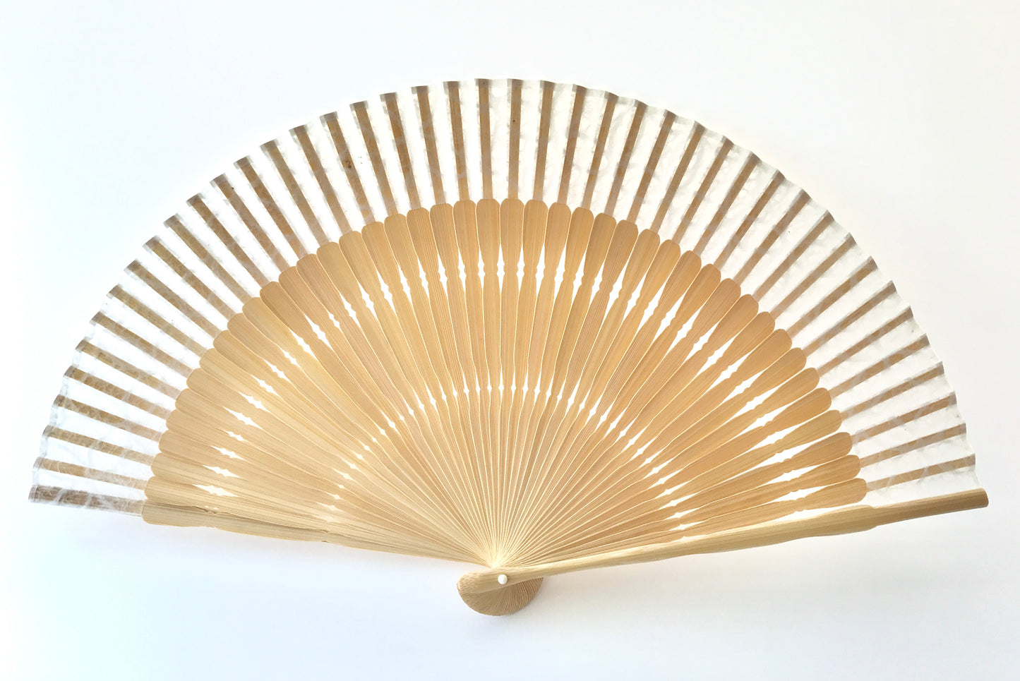 Kyō Sensu (Kyoto Folding Fan) / Tanjio x Mino Washi x MUSUHI Shippo Sukashi #KS-15