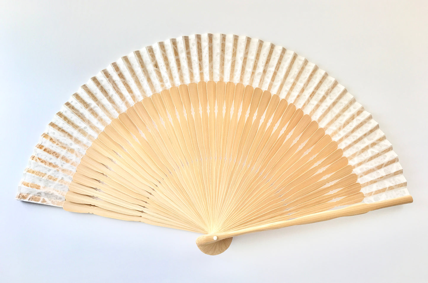 Kyō Sensu (Kyoto Folding Fan) / Tanjio x Mino Washi x MUSUHI Shippo Sukashi #KS-15