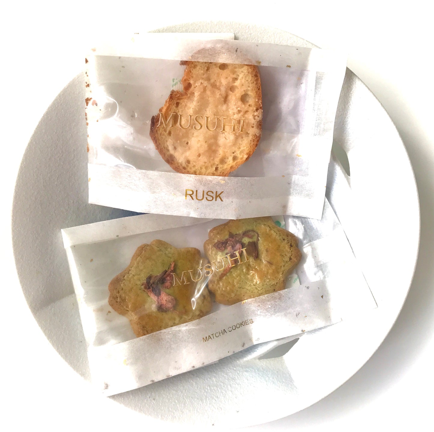 MUSUHI SWEETS アソート 土佐和紙 麻の葉柄 袋入り　(2袋入り)
